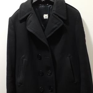 Black Navy Peacoat